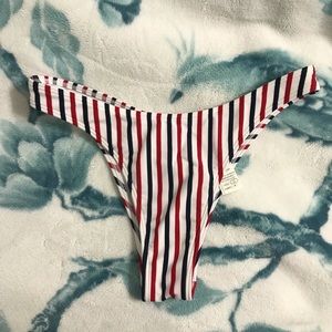 Hollister red, white, & blue bikini bottoms